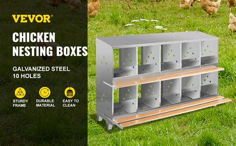 galvanized steel nesting boxes|10 hole chicken nesting boxes.